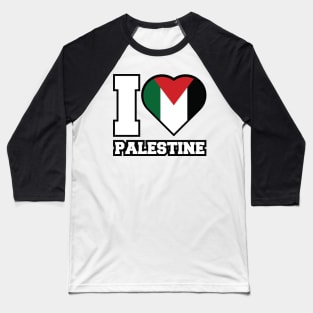 I Love Palestine Baseball T-Shirt